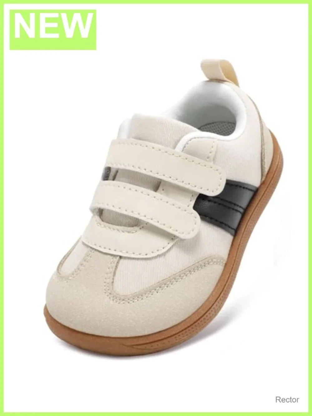 Toddler Wide Toe Box Barefoot Sneakers Canvas Hook & Loop Athletic
